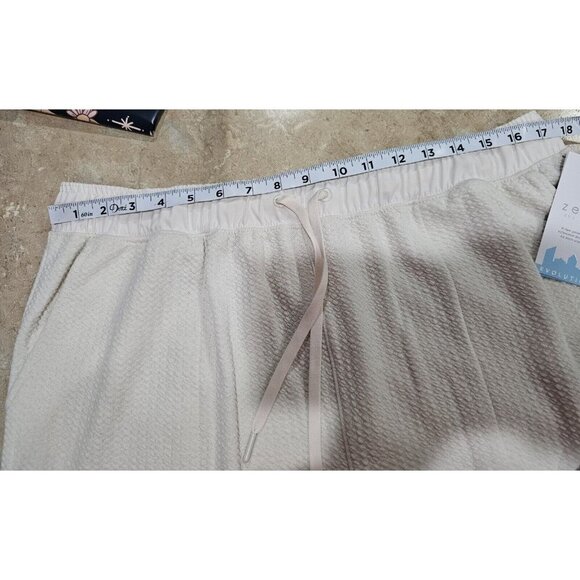 NWT Zelos Men's Textured Joggers, Ivory, Size Large - Picture 5 of 7